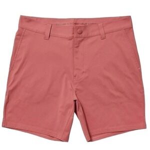 Rhone Mens 36 Waist Commuter Shorts Stretch 7" Inseam Golf Shorts Nantucket Red
